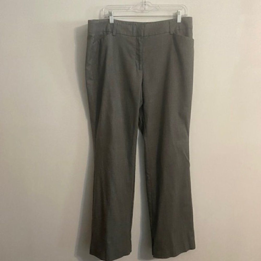 Ann Taylor Gray Signature Wool blend pants, size 14